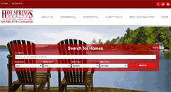 Desktop Screenshot of hotspringsrealty.com